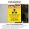 Signmission Radiation & Laser Sign, 18 in H x 12 in W, Vinyl Decal, Rectangle OS-2PACK-CR-D-1218-V-10284 - alternate 6